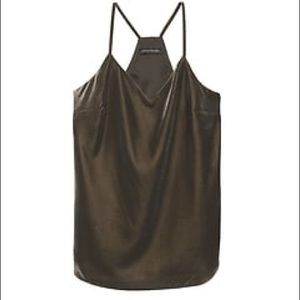 Banana Republic Gray Velvet Tank - Size SM Tall